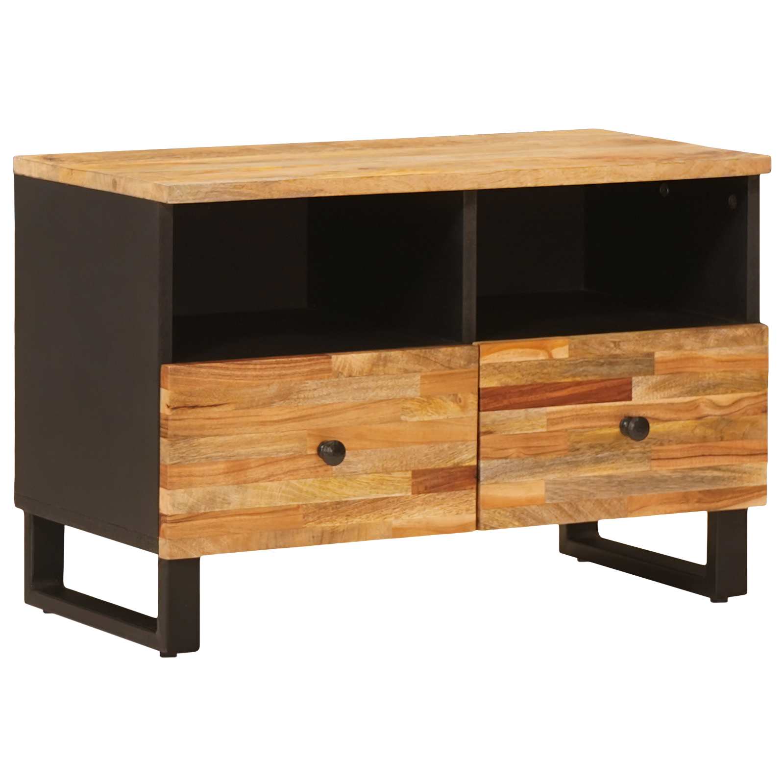 Mobile TV Marrone 70 x 33 x 46 cm Legno di mango massello | homemem39