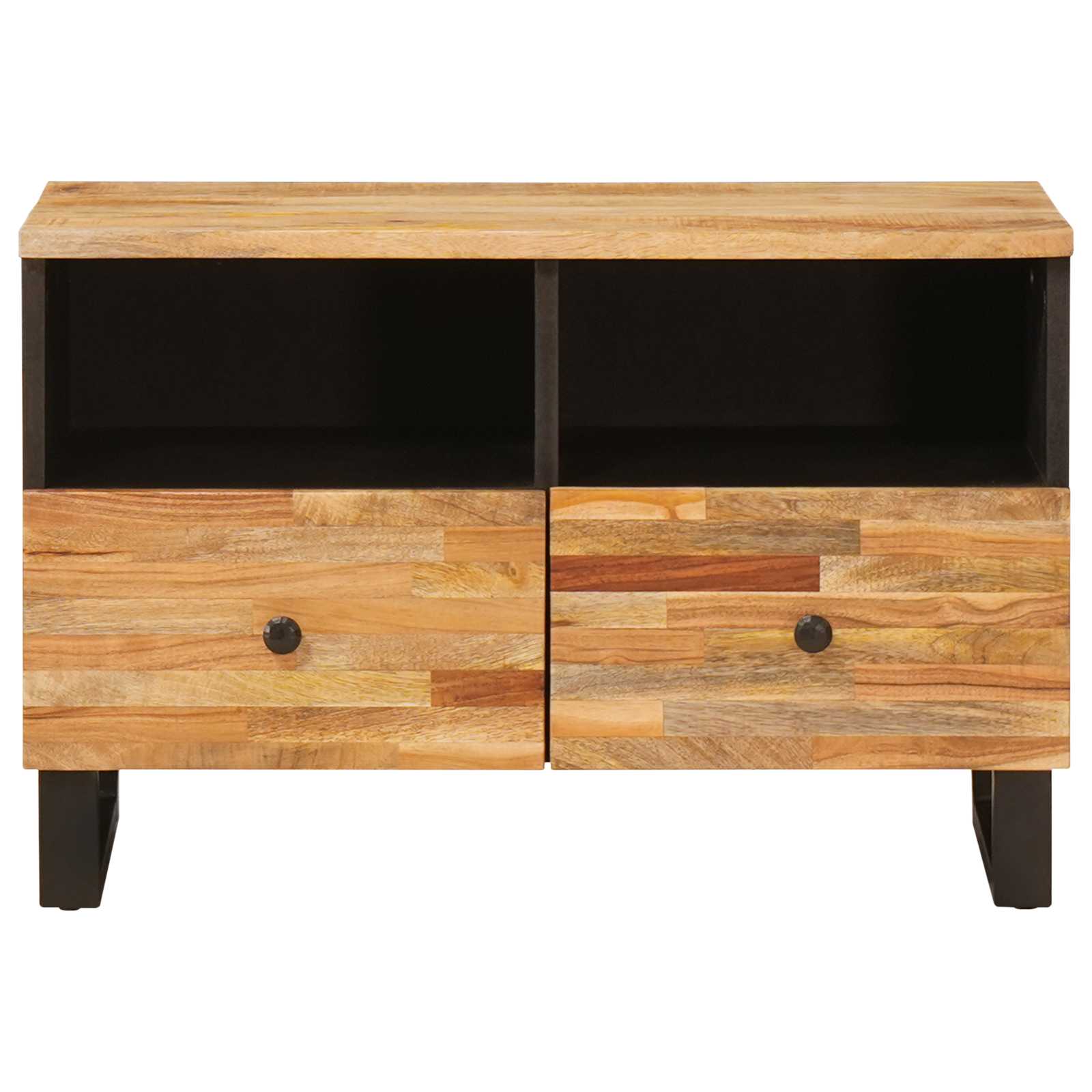 Mobile TV Marrone 70 x 33 x 46 cm Legno di mango massello | homemem39