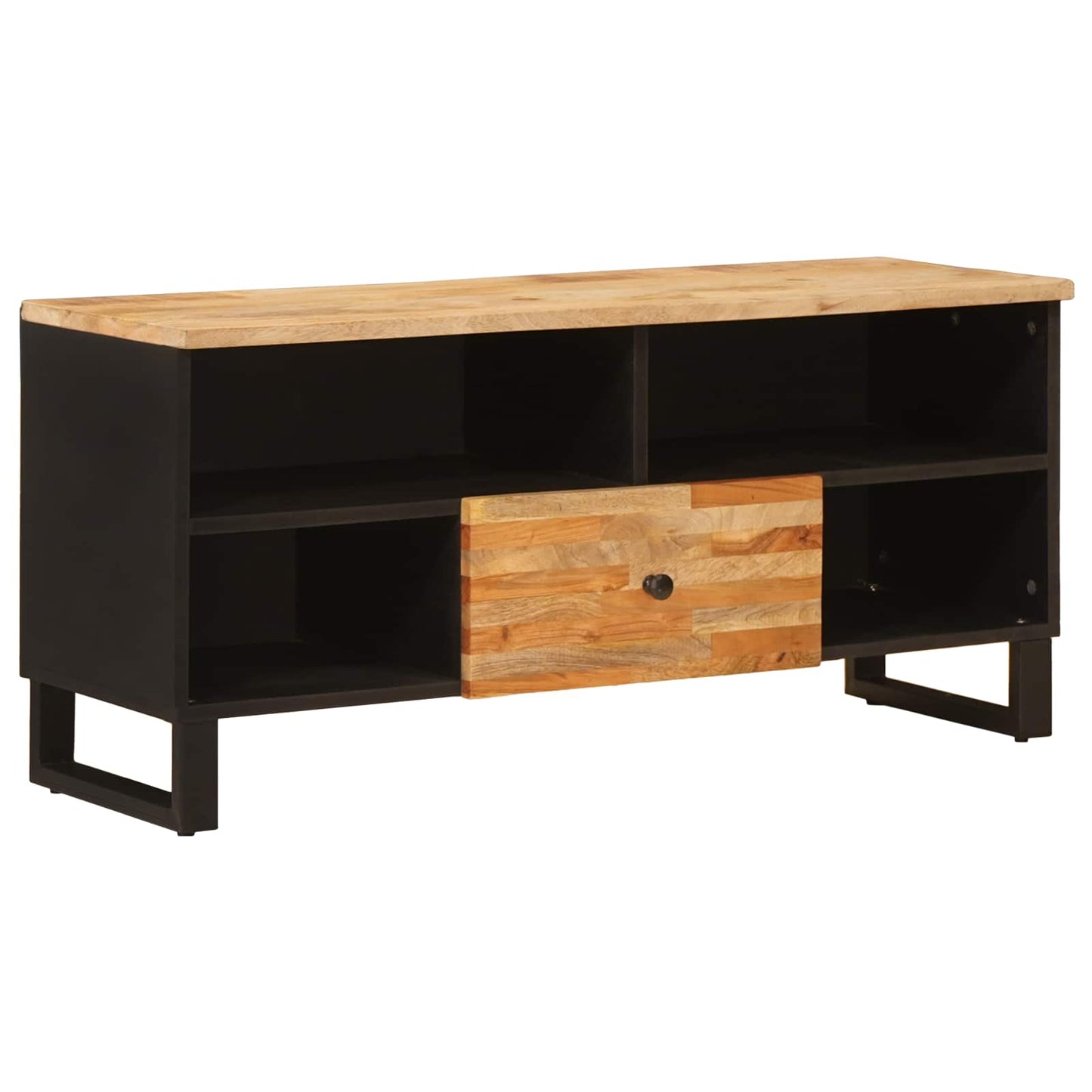 Mobile TV Marrone 100 x 33 x 46 cm Legno di mango massello | homemem39