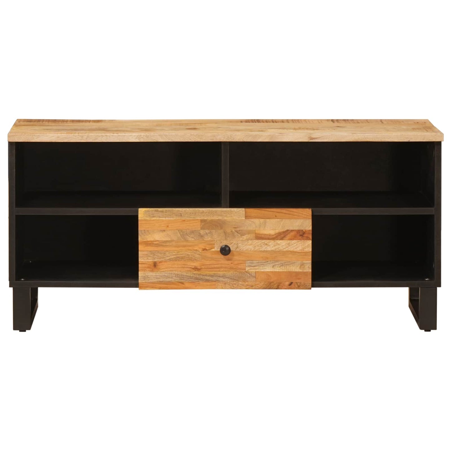 Mobile TV Marrone 100 x 33 x 46 cm Legno di mango massello | homemem39