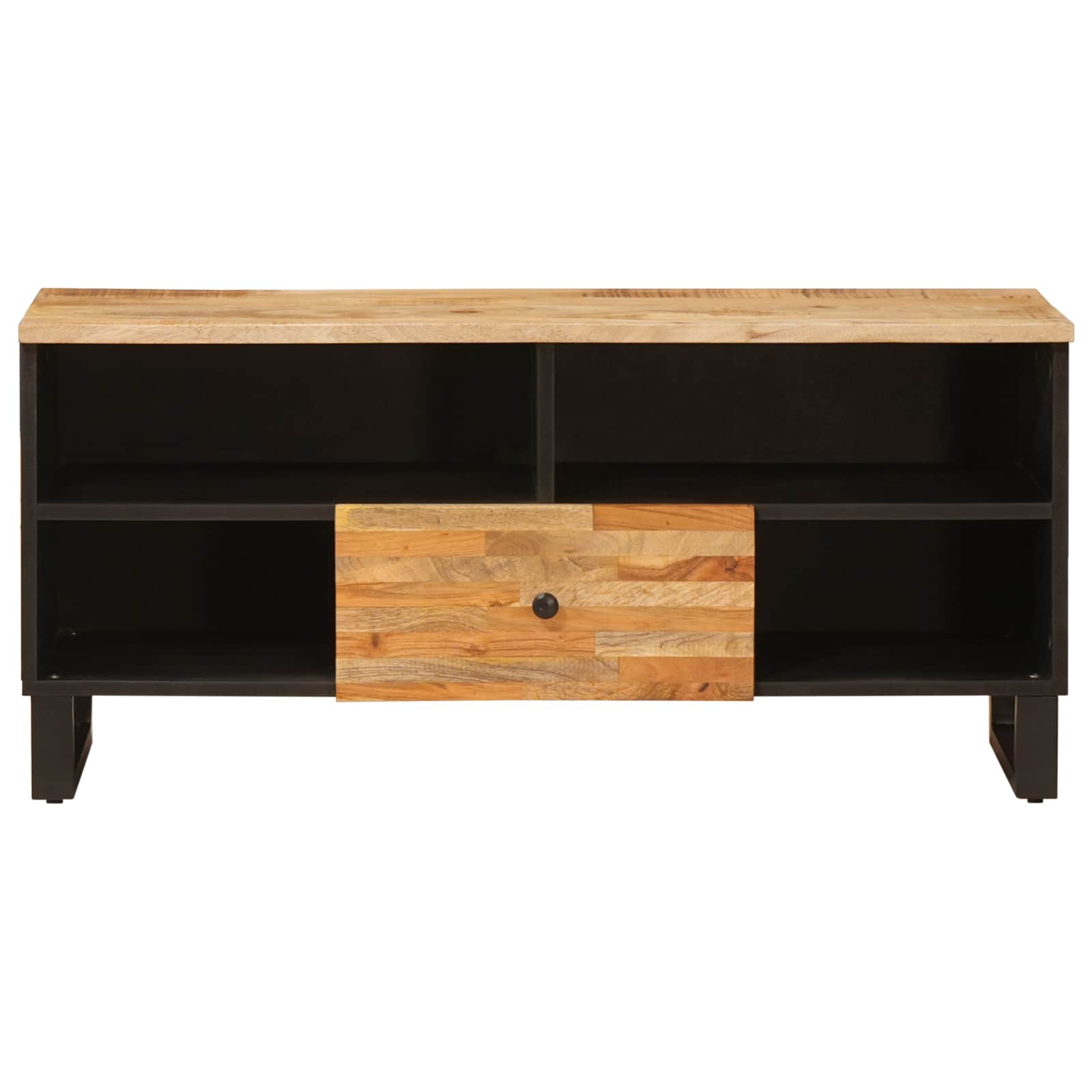 Mobile TV Marrone 100 x 33 x 46 cm Legno di mango massello | homemem39