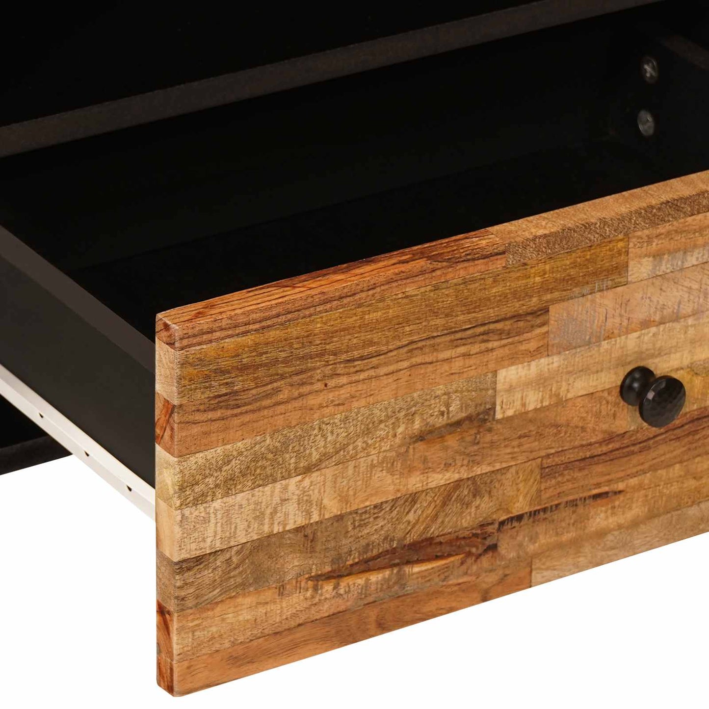 Mobile TV Marrone 80 x 33 x 46 cm Legno di mango massello