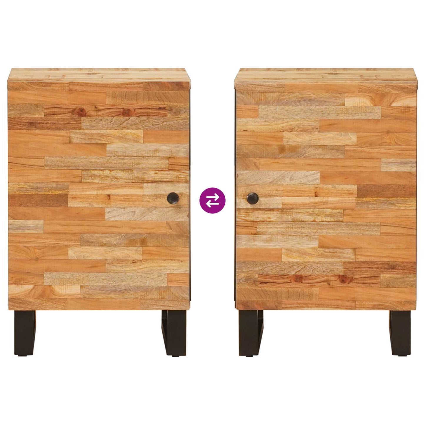 Mobile da Bagno con archiviazione Naturale 38 x 33,5 x 58 cm