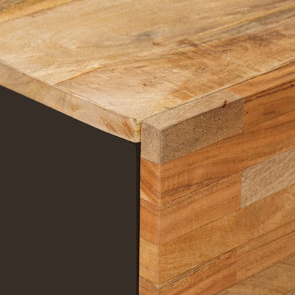 Mobile laterale Marrone 40 x 33 x 75 cm Legno di mango massello | homemem39