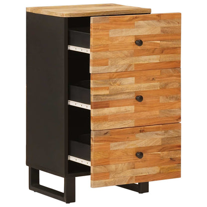 Mobile laterale Marrone 40 x 33 x 75 cm Legno di mango massello | homemem39
