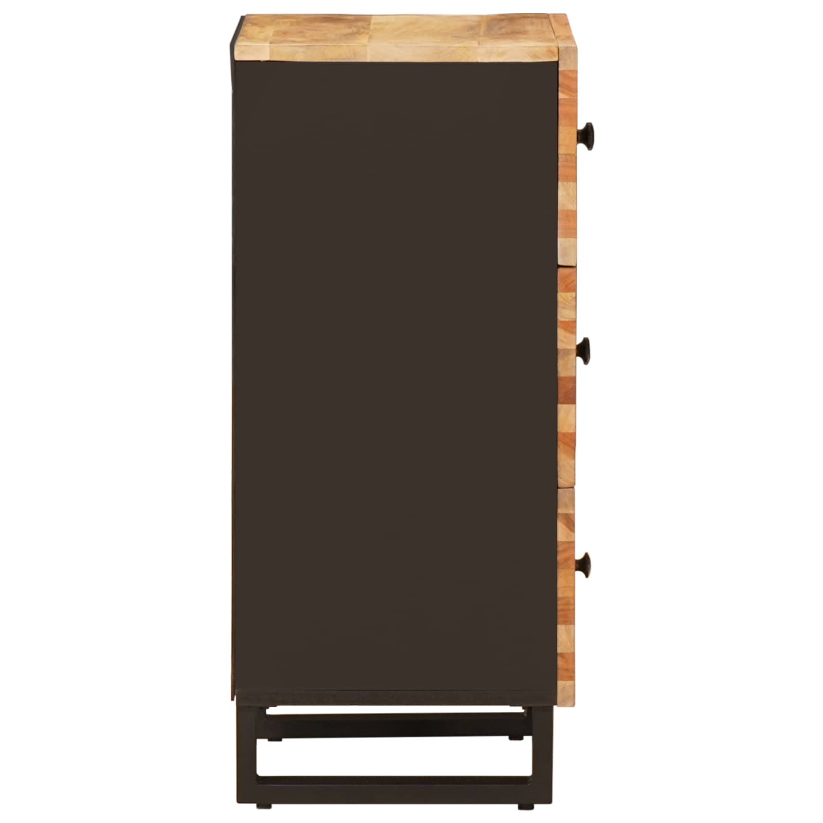 Mobile laterale Marrone 40 x 33 x 75 cm Legno di mango massello | homemem39