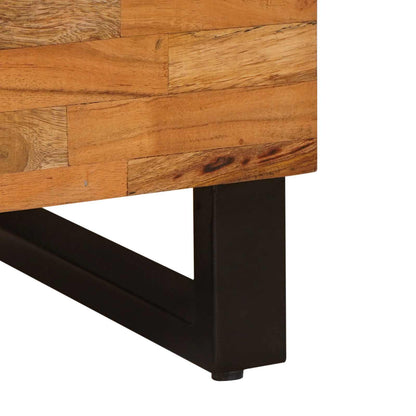 Mobile laterale Marrone 40 x 33 x 75 cm Legno di mango massello | homemem39
