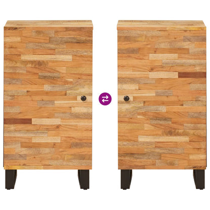 Mobile laterale Marrone 40 x 33 x 75 cm Legno di mango massello | homemem39