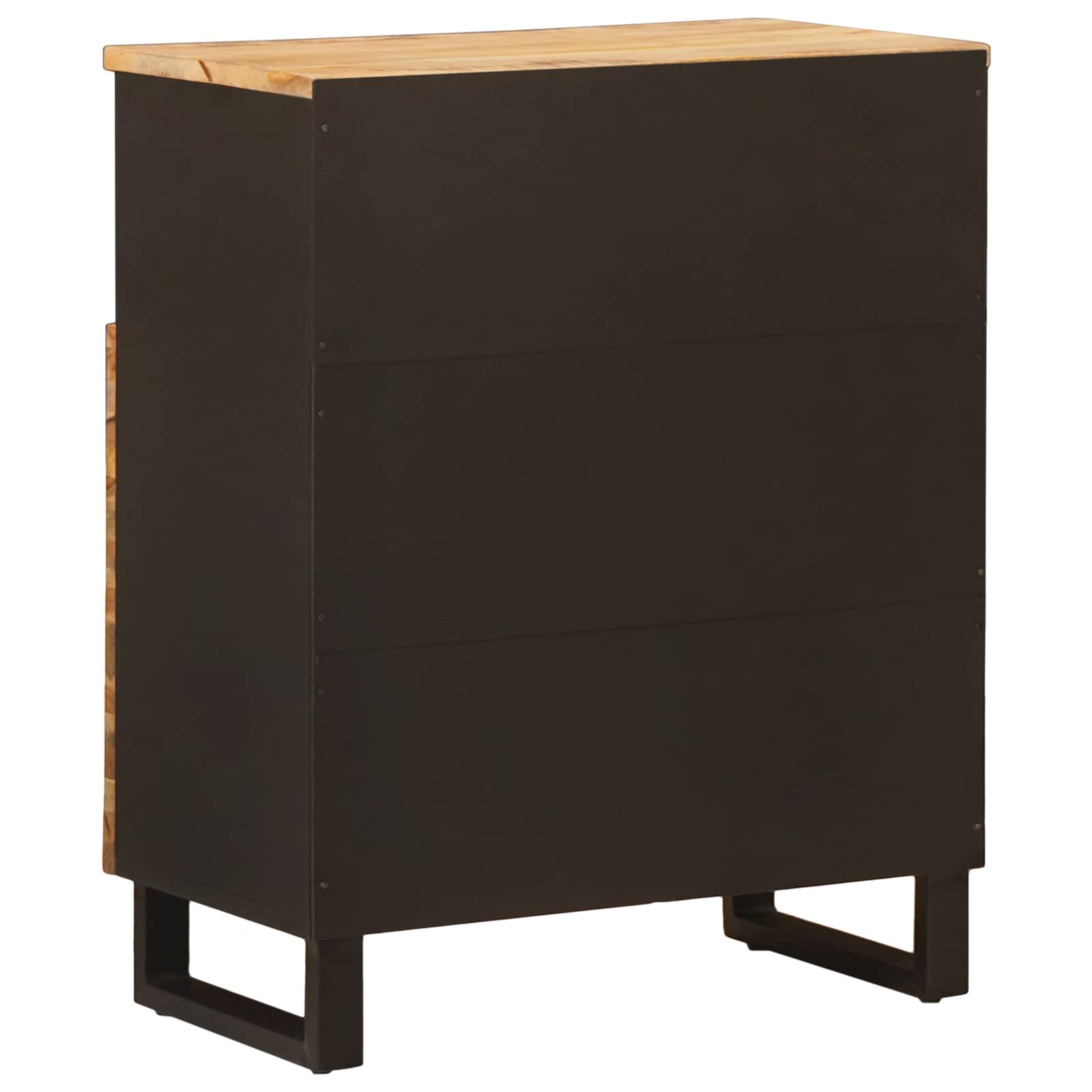 Mobile laterale Marrone 60 x 33 x 75 cm Legno di mango massello | homemem39