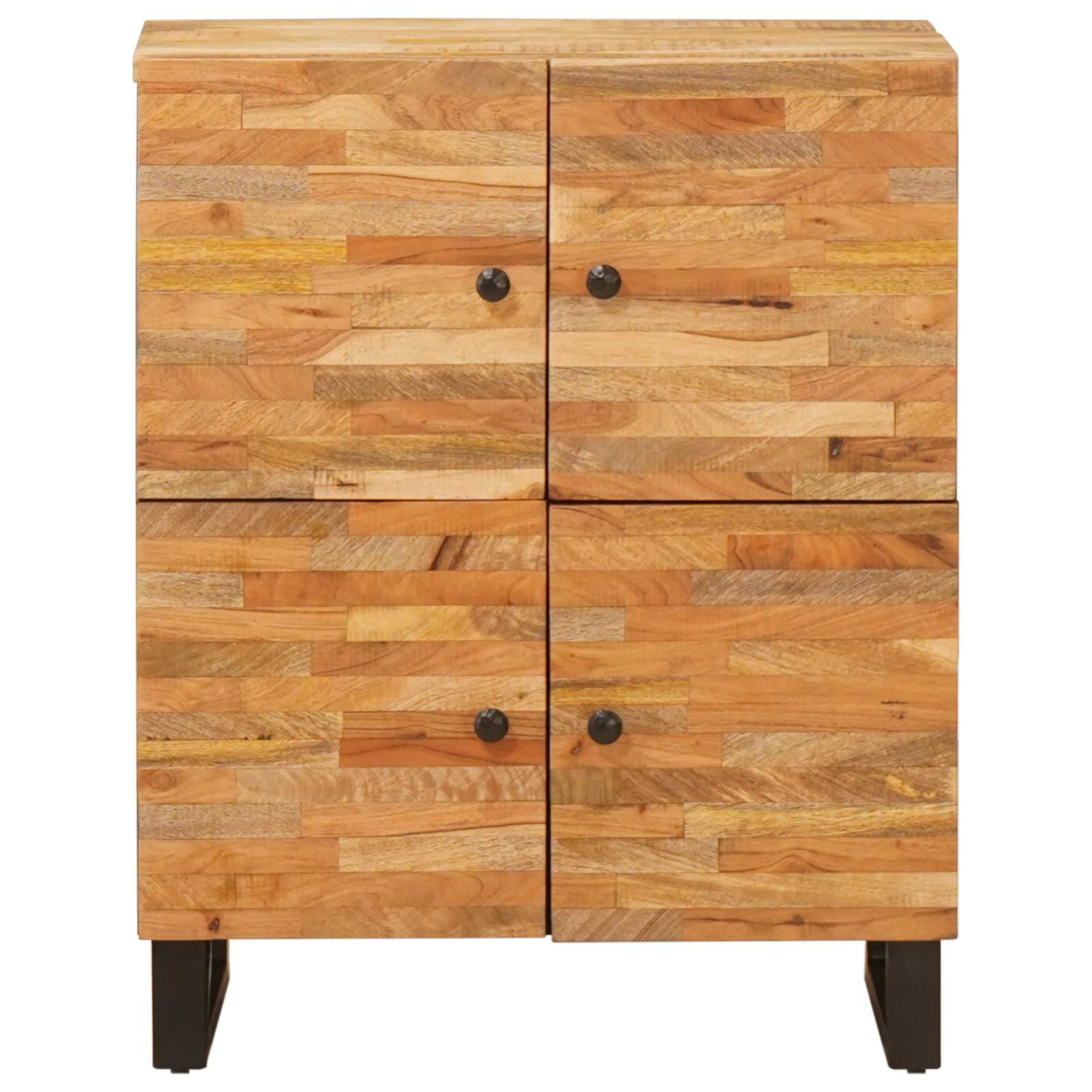 Mobile laterale Marrone 60 x 33 x 75 cm Legno di mango massello | homemem39