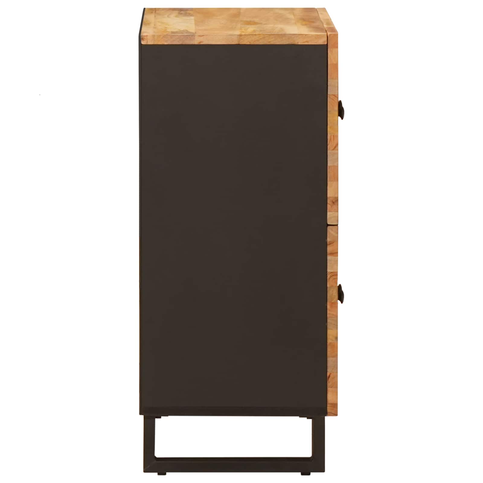 Mobile laterale Marrone 60 x 33 x 75 cm Legno di mango massello | homemem39