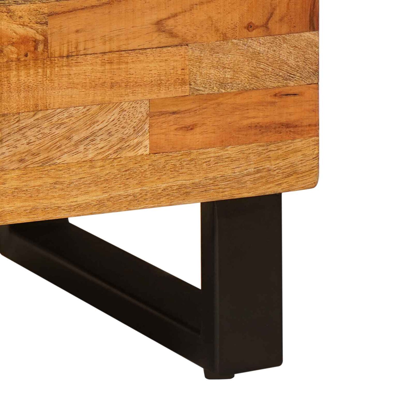 Mobile laterale Marrone 80 x 33 x 75 cm Legno di mango massello | homemem39