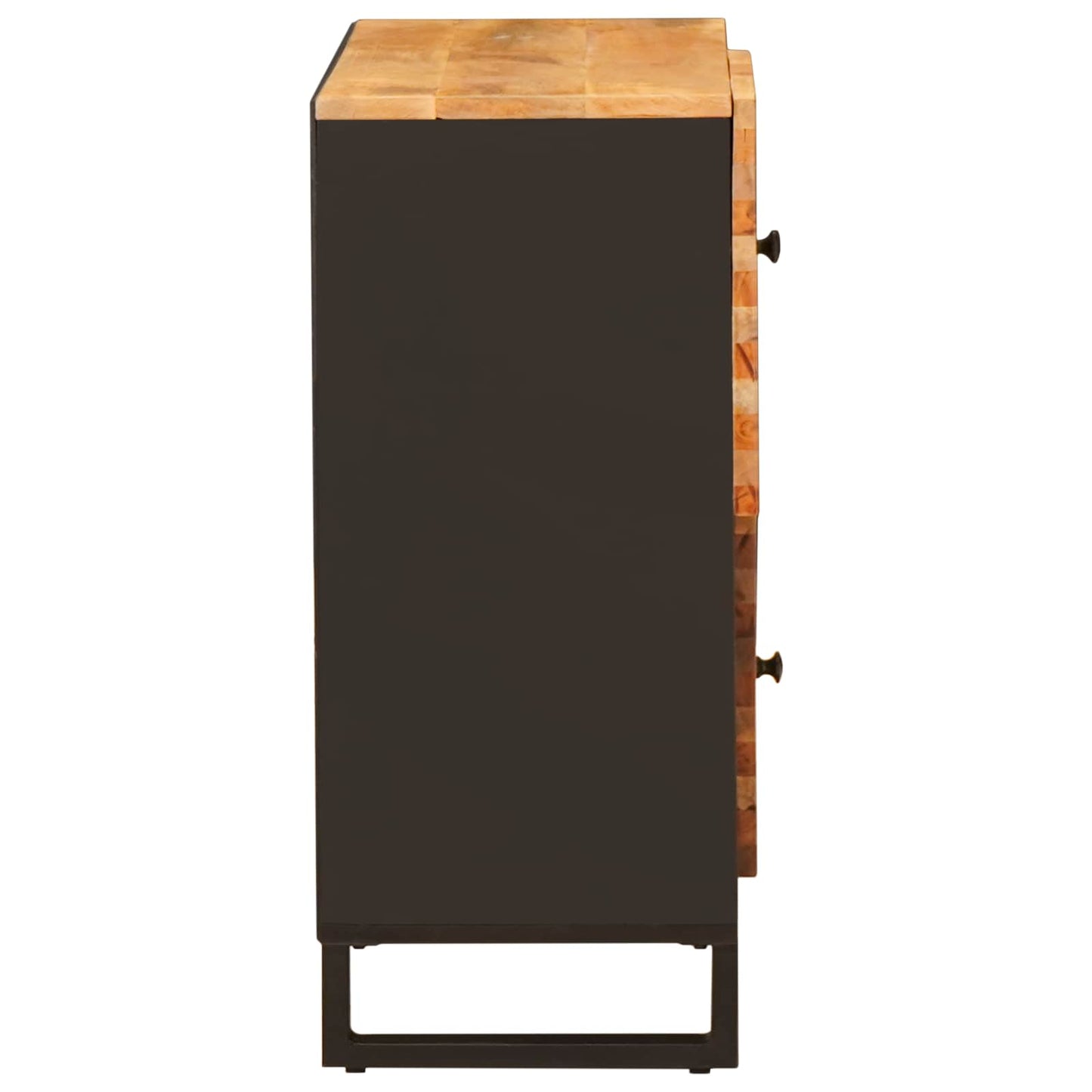Mobile laterale Marrone 80 x 33 x 75 cm Legno di mango massello | homemem39