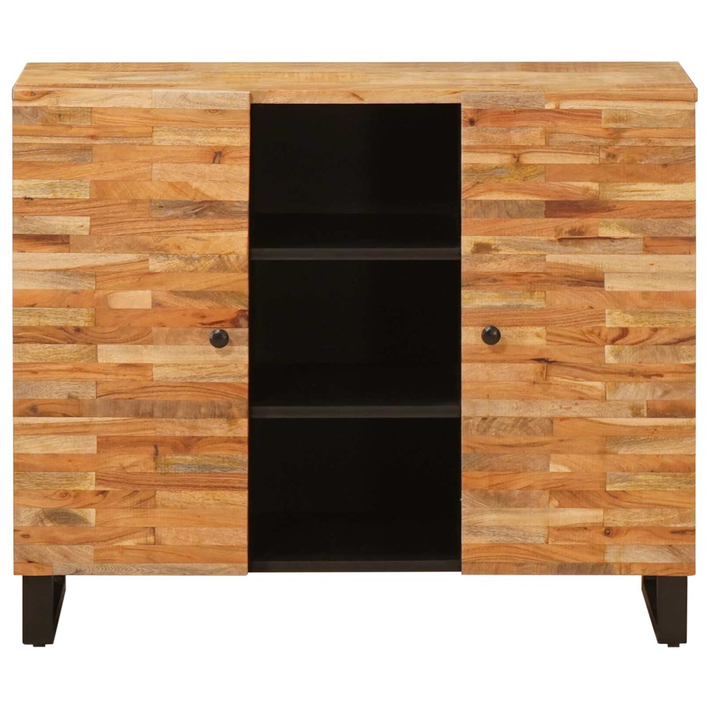 Mobile laterale Marrone 90 x 33 x 75 cm Legno di mango massello | homemem39