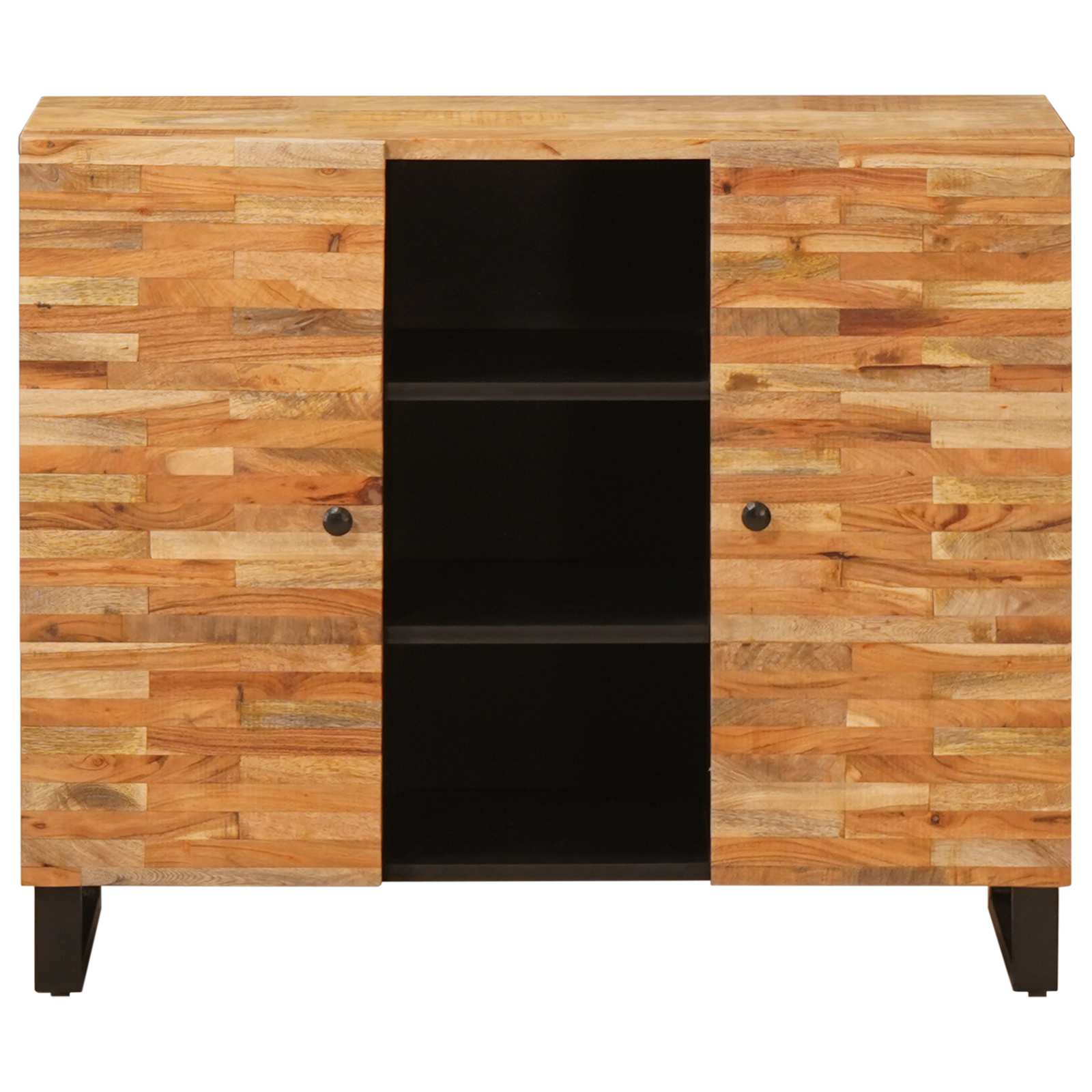 Mobile laterale Marrone 90 x 33 x 75 cm Legno di mango massello | homemem39