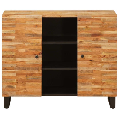 Mobile laterale Marrone 90 x 33 x 75 cm Legno di mango massello | homemem39