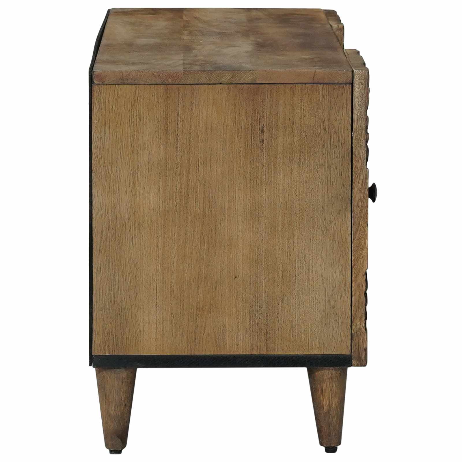 Mobile TV Marrone 105 x 33,5 x 46 cm Legno di mango massello | homemem39