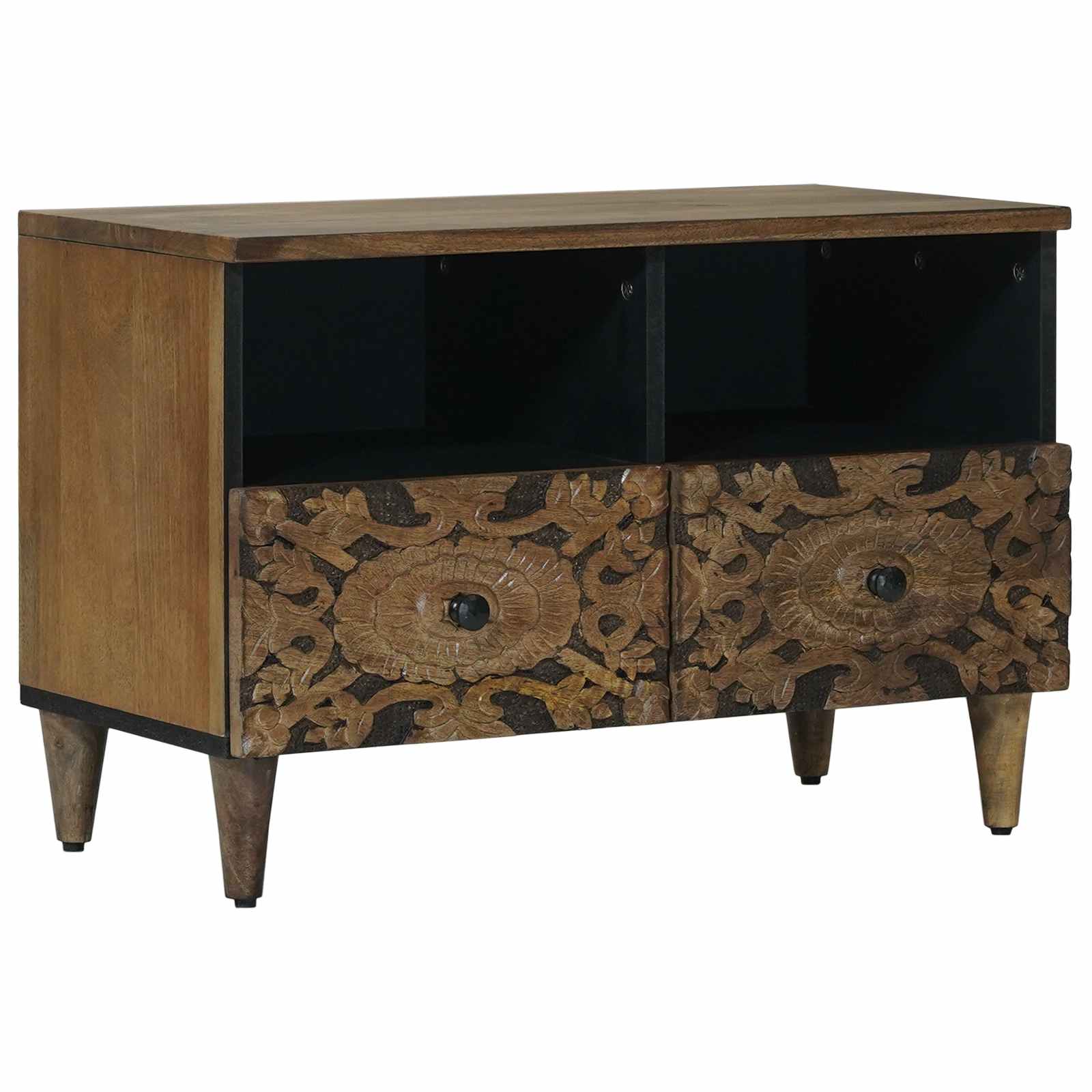 Mobile TV Marrone 70 x 33,5 x 46 cm Legno di mango massello | homemem39
