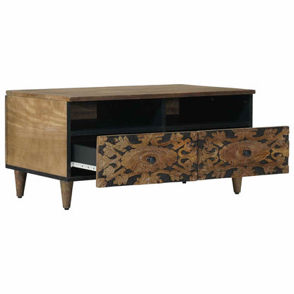 Tavolino da salotto con cassetto Marrone 80 x 54 x 40 cm