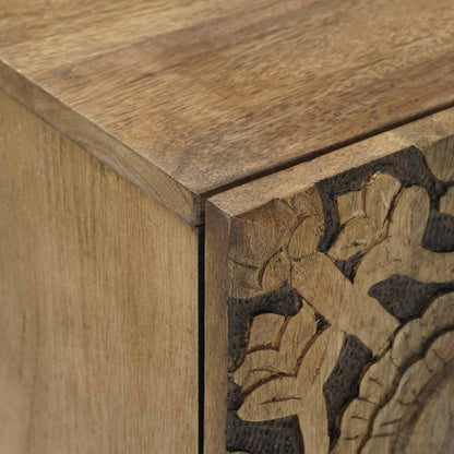 Mobile TV Marrone 105 x 33,5 x 46 cm Legno di mango massello | homemem39