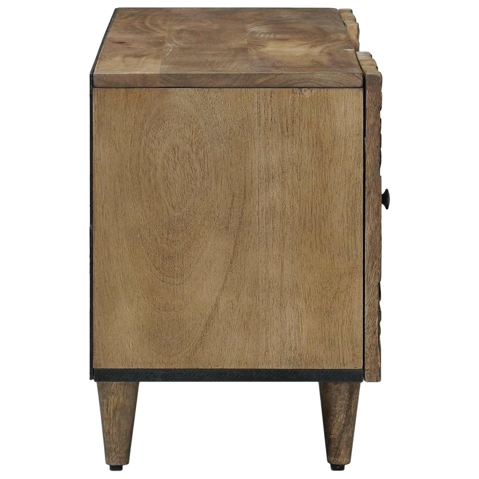 Mobile TV Marrone 105 x 33,5 x 46 cm Legno di mango massello | homemem39