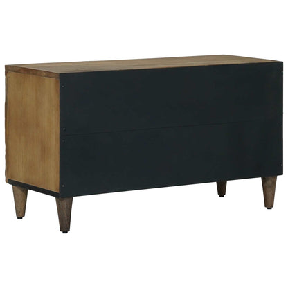 Mobile TV Marrone 80 x 31,5 x 46 cm Legno di mango massello | homemem39