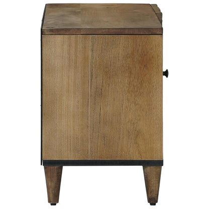Mobile TV Marrone 80 x 31,5 x 46 cm Legno di mango massello | homemem39