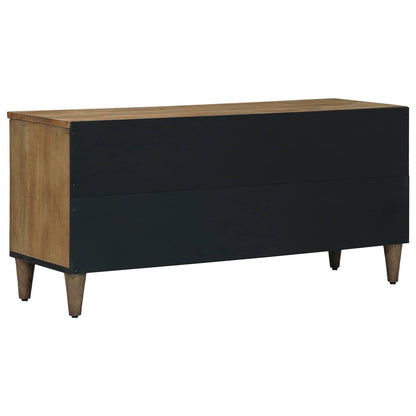 Mobile TV Marrone 100 x 33,5 x 46 cm Legno di mango massello