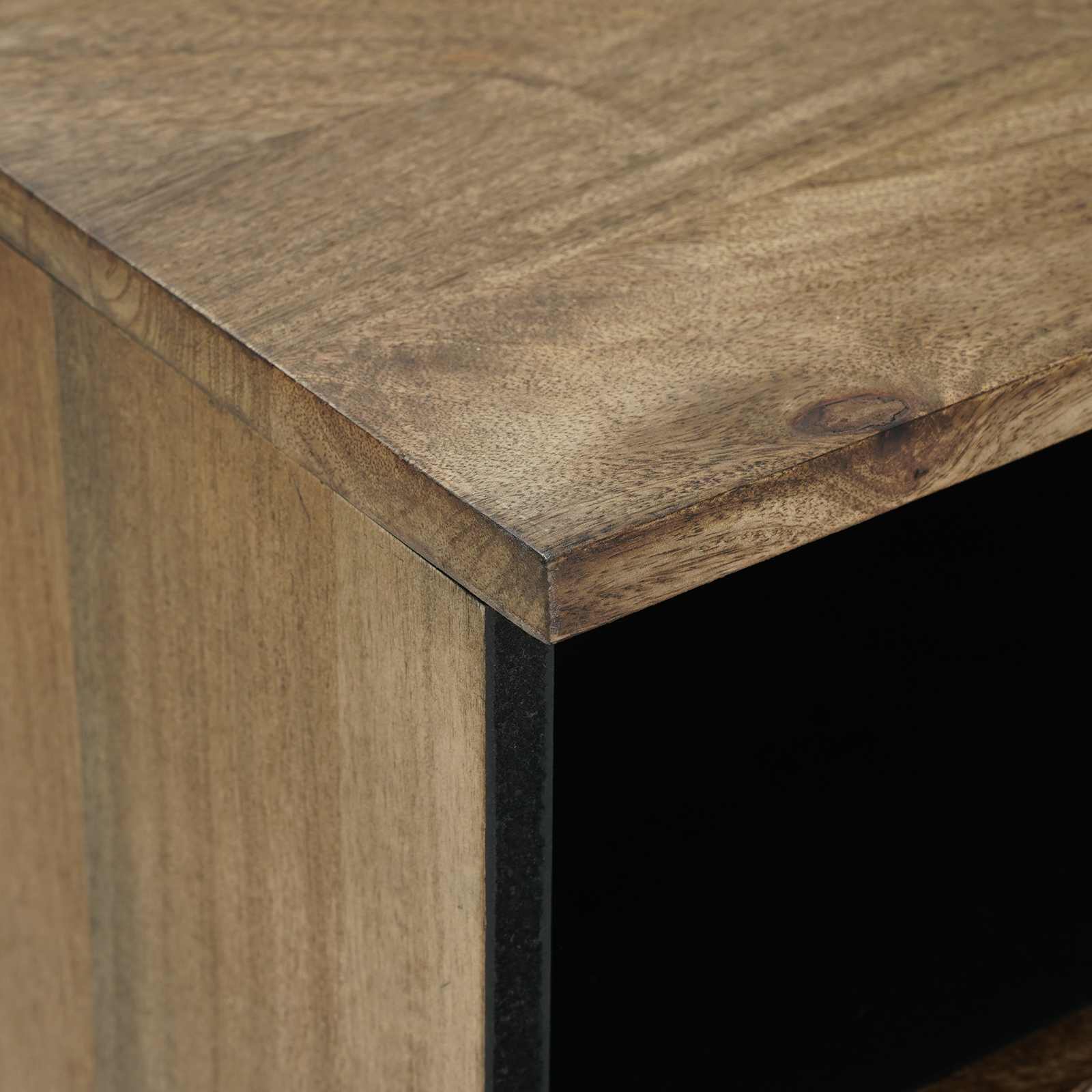 Mobile TV Marrone 80 x 33,5 x 46 cm Legno di mango massello | homemem39