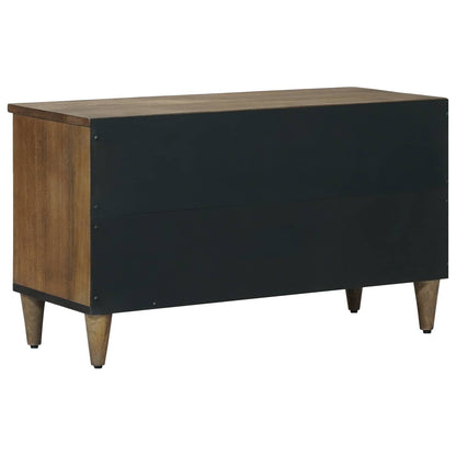 Mobile TV Marrone 80 x 33,5 x 46 cm Legno di mango massello