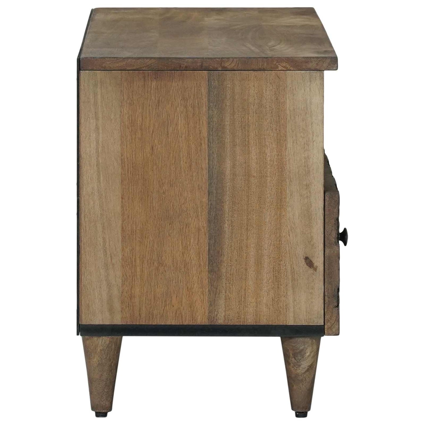 Mobile TV Marrone 80 x 33,5 x 46 cm Legno di mango massello | homemem39