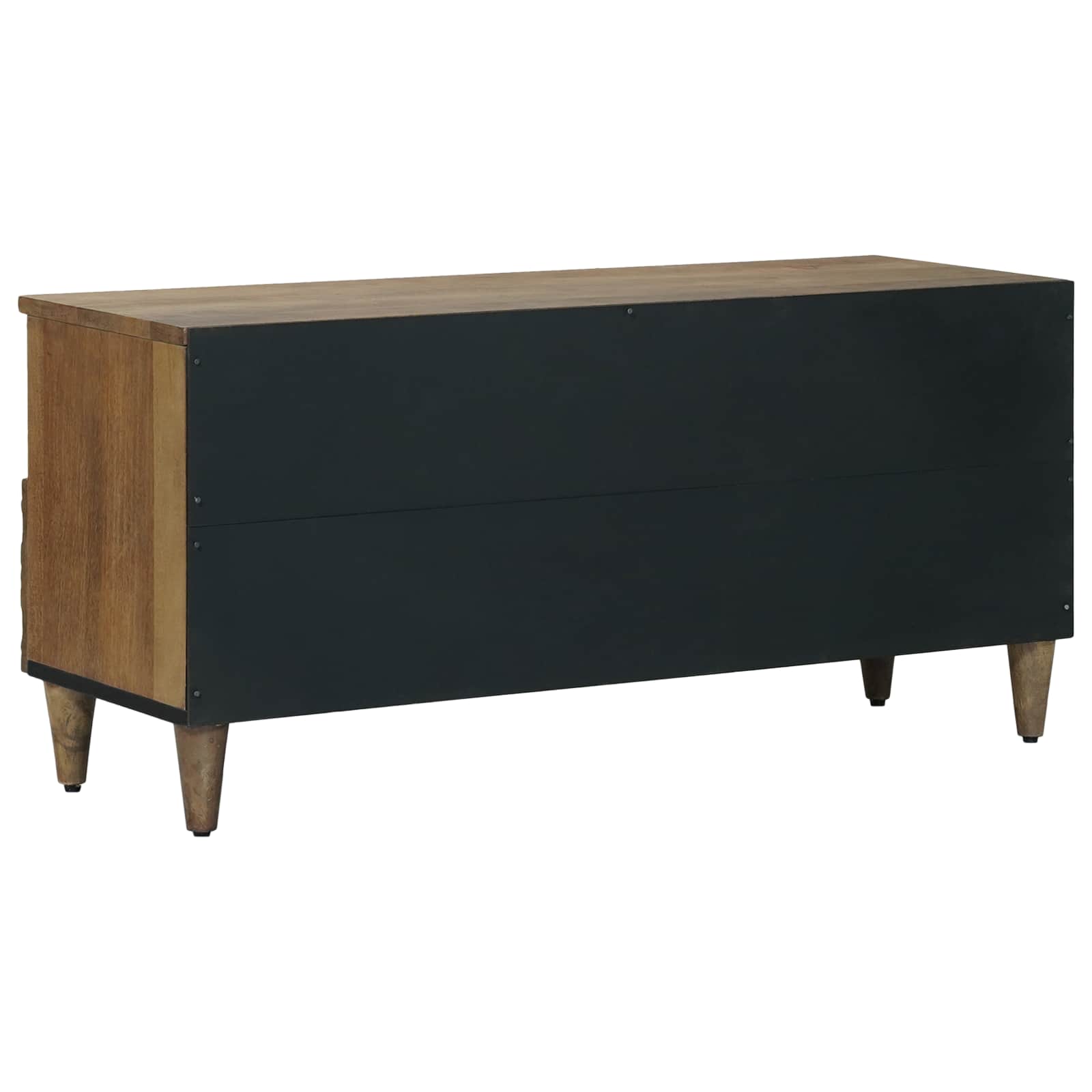 Mobile TV Marrone 100 x 33,5 x 46 cm Legno di mango massello | homemem39