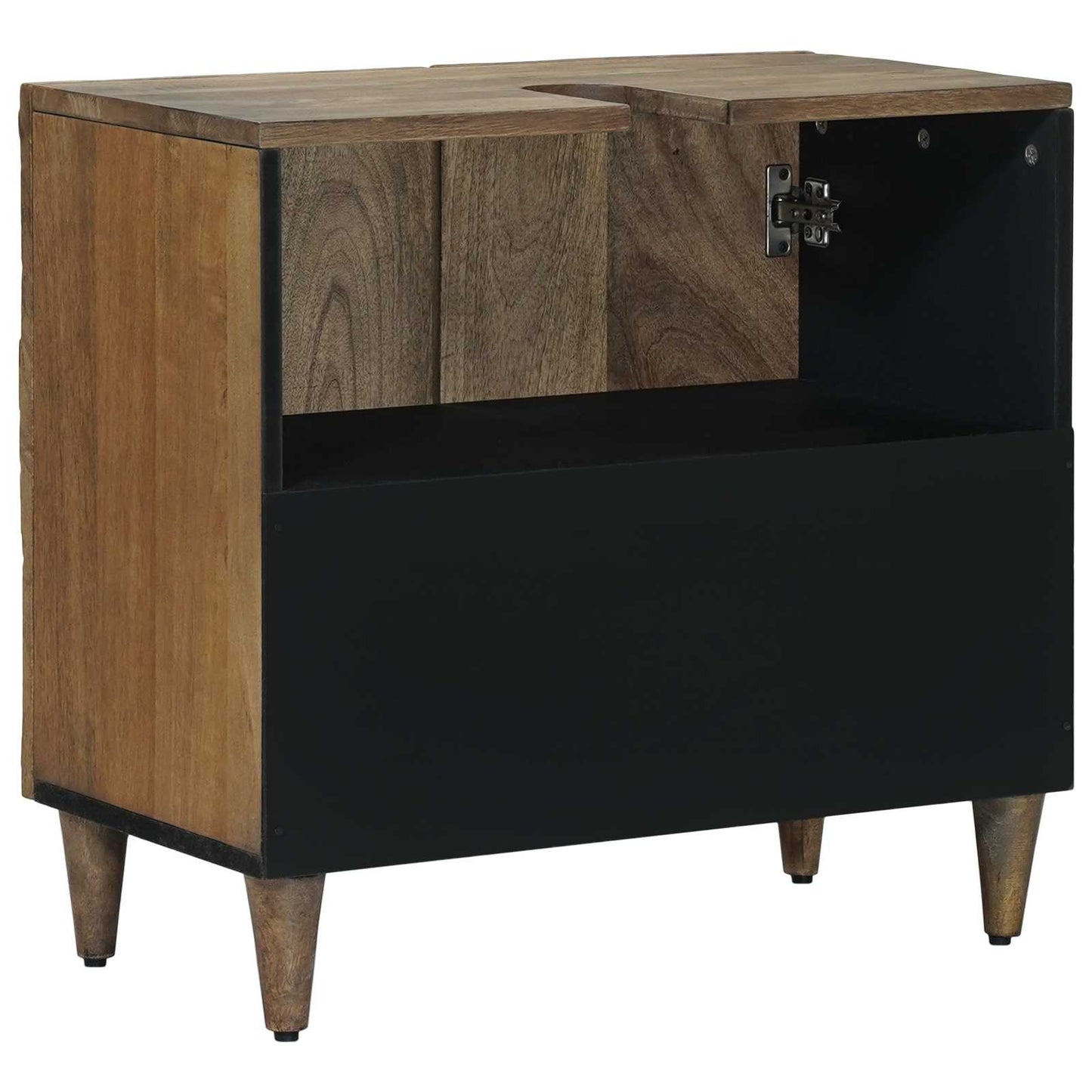 Armadio per Lavabo da Bagno con porta Marrone 62 x 33 x 58 cm | homemem39