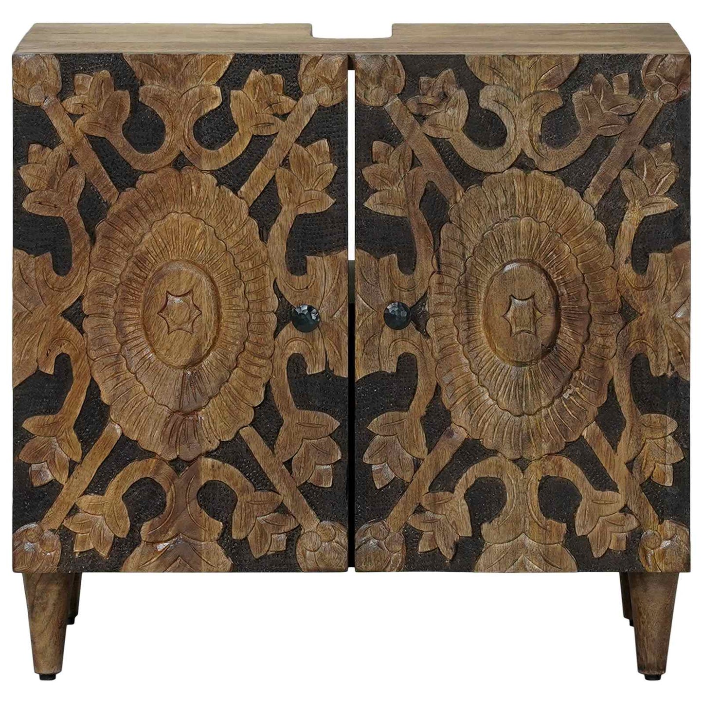 Armadio per Lavabo da Bagno con porta Marrone 62 x 33 x 58 cm | homemem39