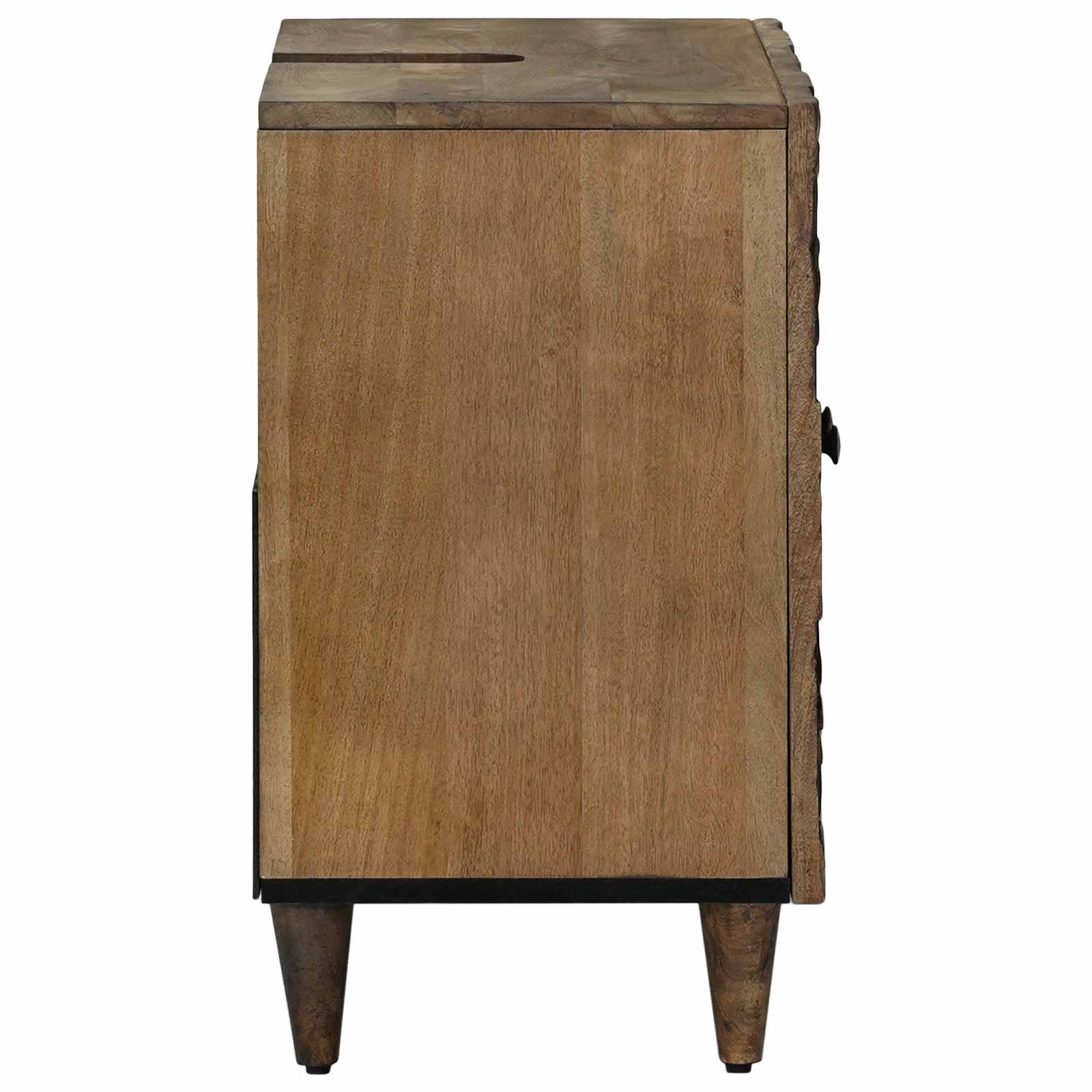 Armadio per Lavabo da Bagno con porta Marrone 62 x 33 x 58 cm | homemem39