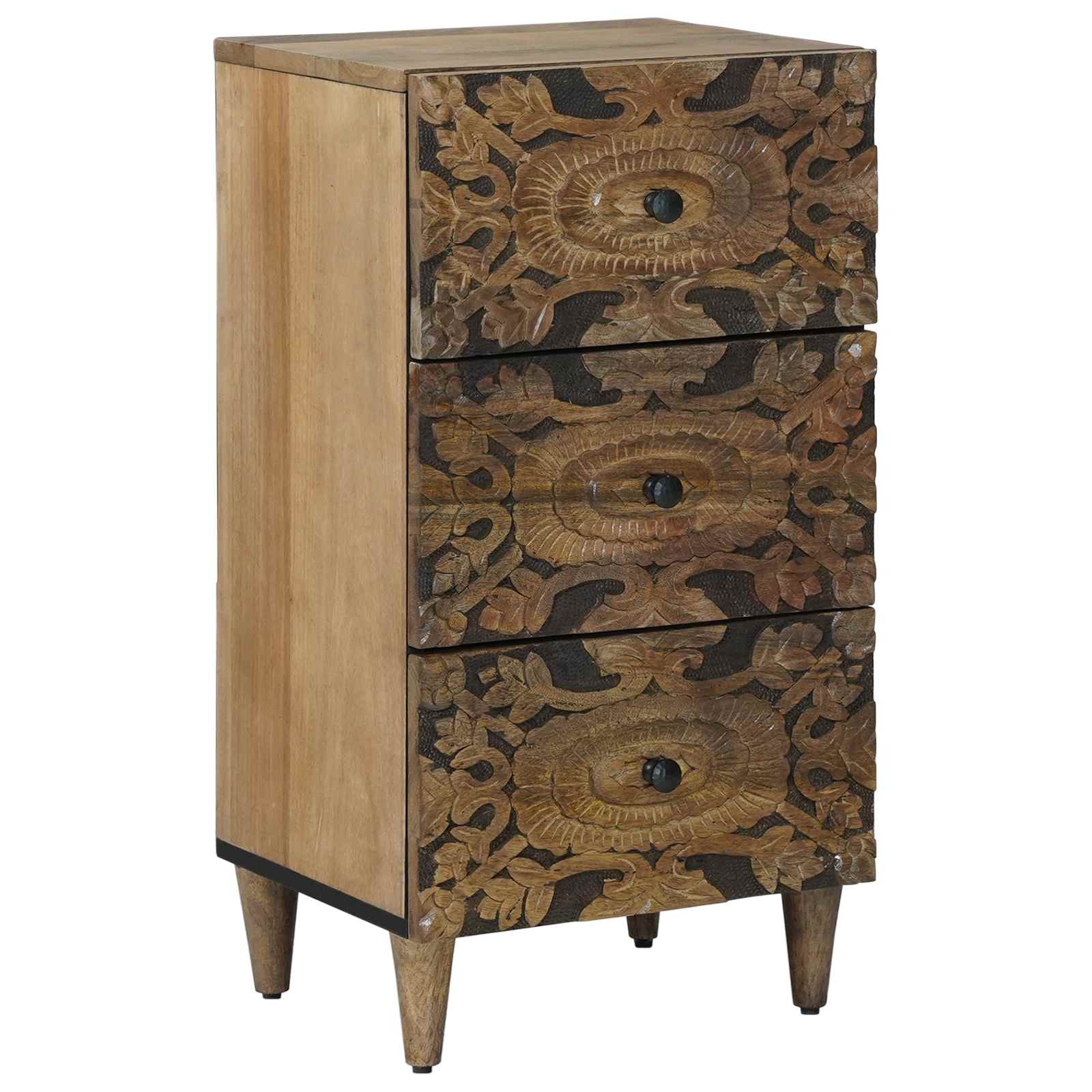 Credenza Marrone 40 x 33,5 x 75 cm Legno di mango massello | homemem39