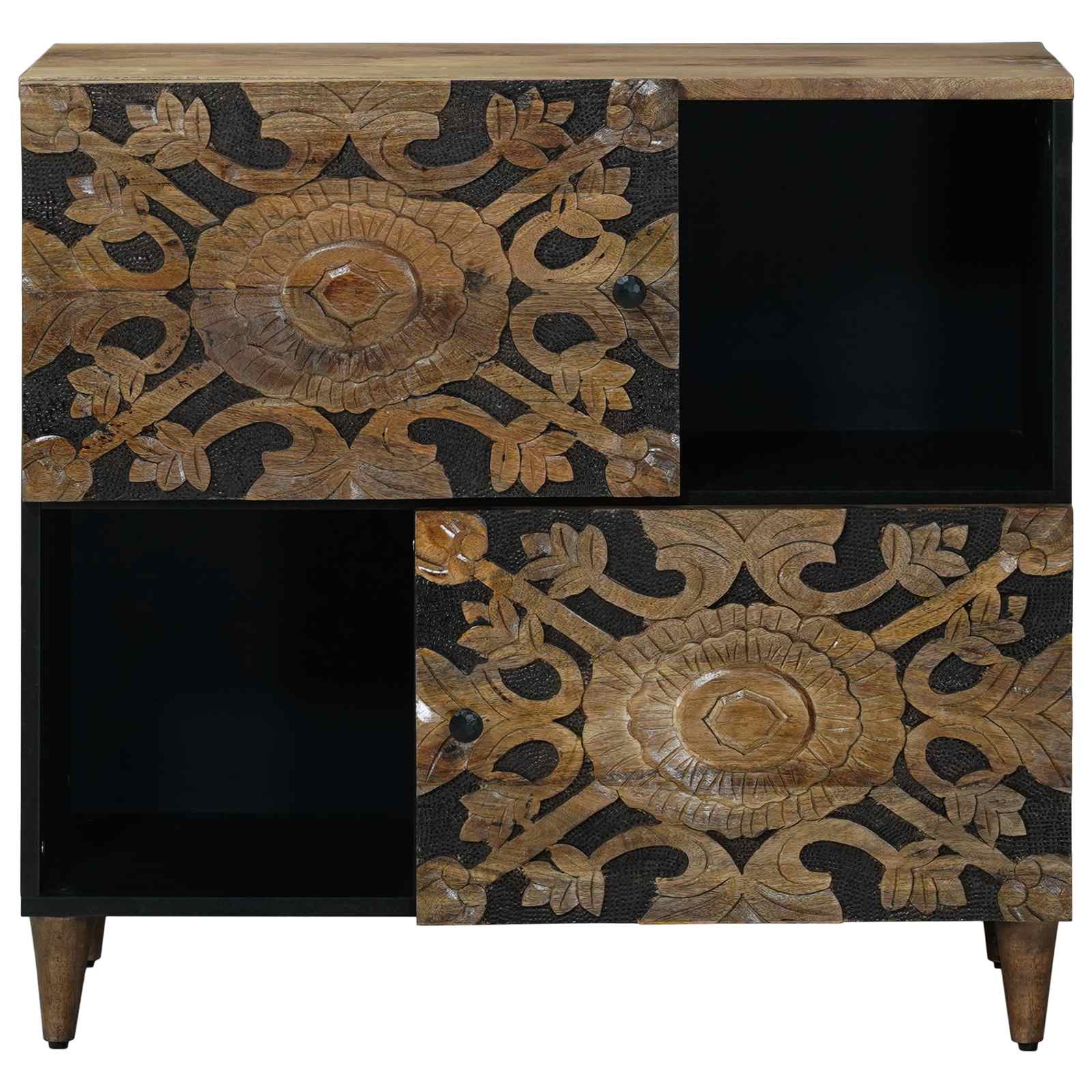 Credenza Marrone 80 x 33,5 x 75 cm Legno di mango massello | homemem39
