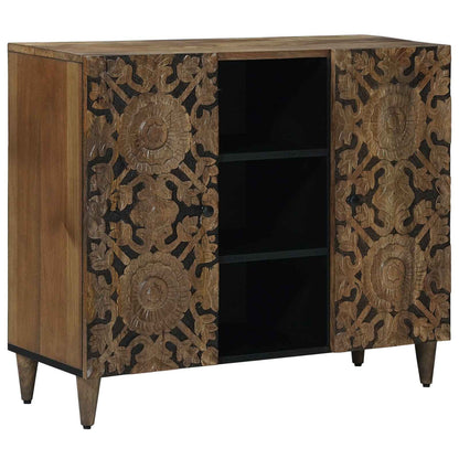 Credenza Marrone 90 x 33,5 x 75 cm Legno di mango massello | homemem39