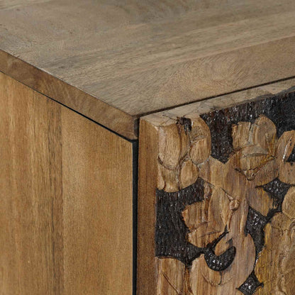 Mobile Alto Marrone 60 x 33,5 x 100 cm Legno di mango massello | homemem39