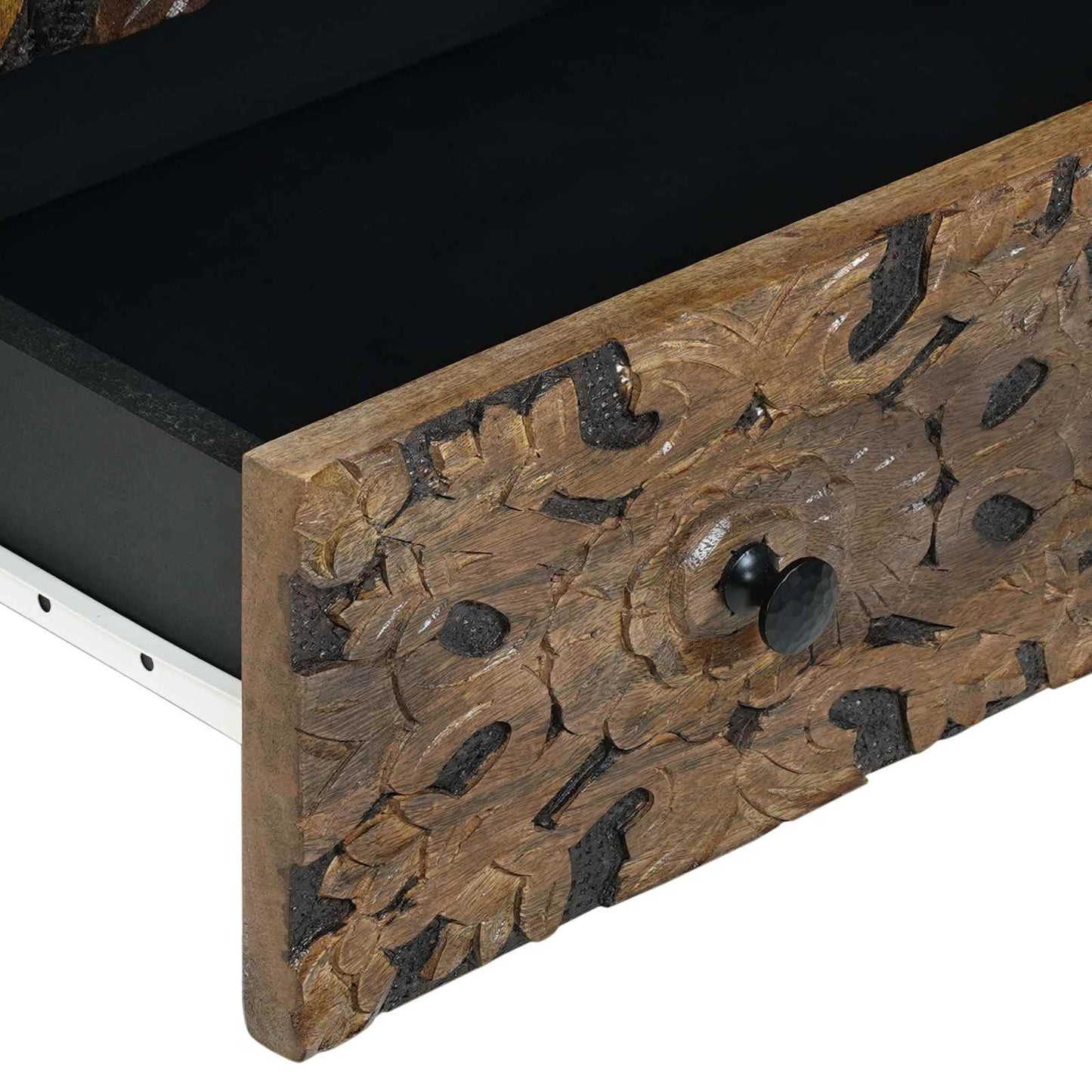 Mobile Alto Marrone 60 x 33,5 x 100 cm Legno di mango massello