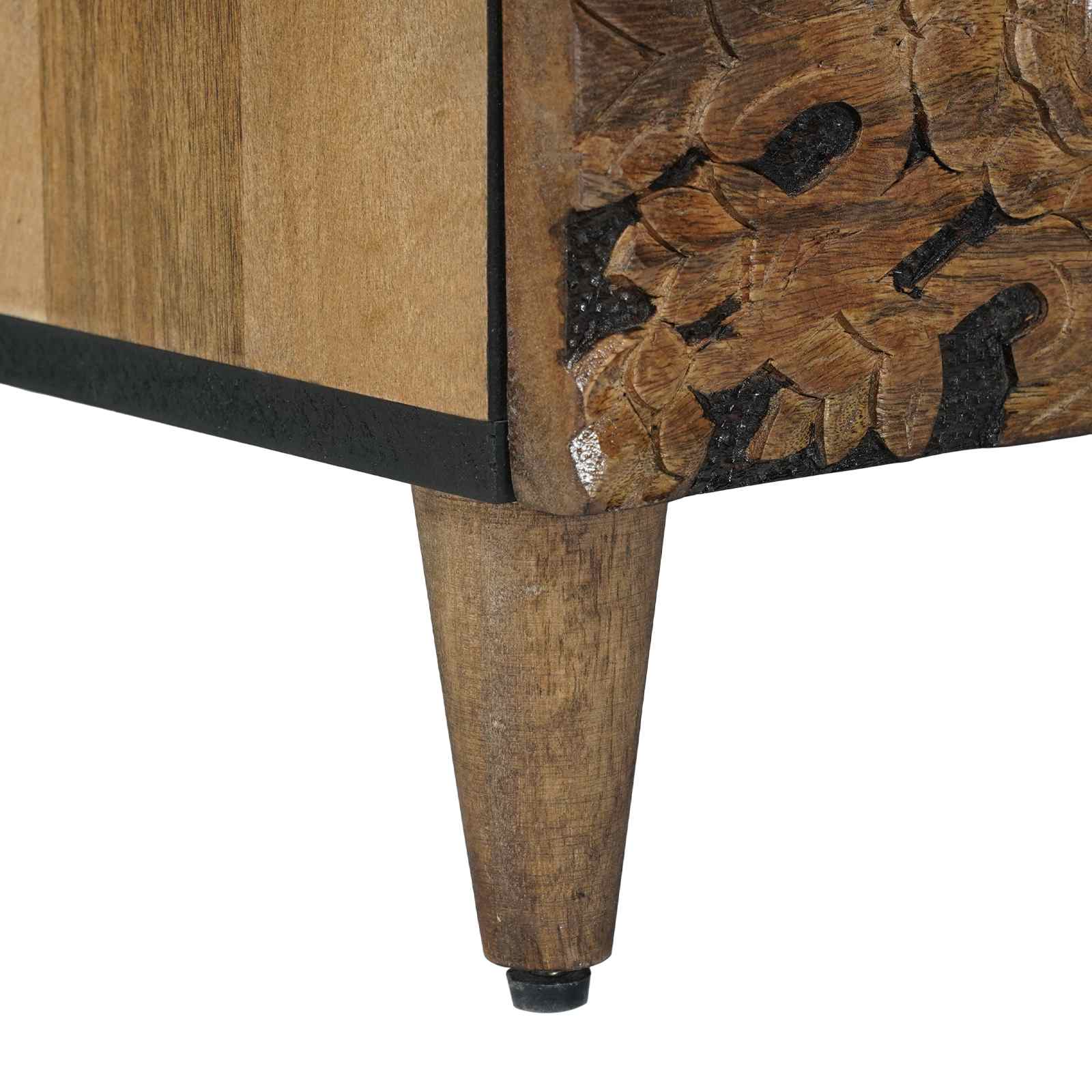 Mobile Alto Marrone 60 x 33,5 x 100 cm Legno di mango massello | homemem39