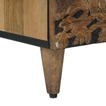 Mobile Alto Marrone 60 x 33,5 x 100 cm Legno di mango massello