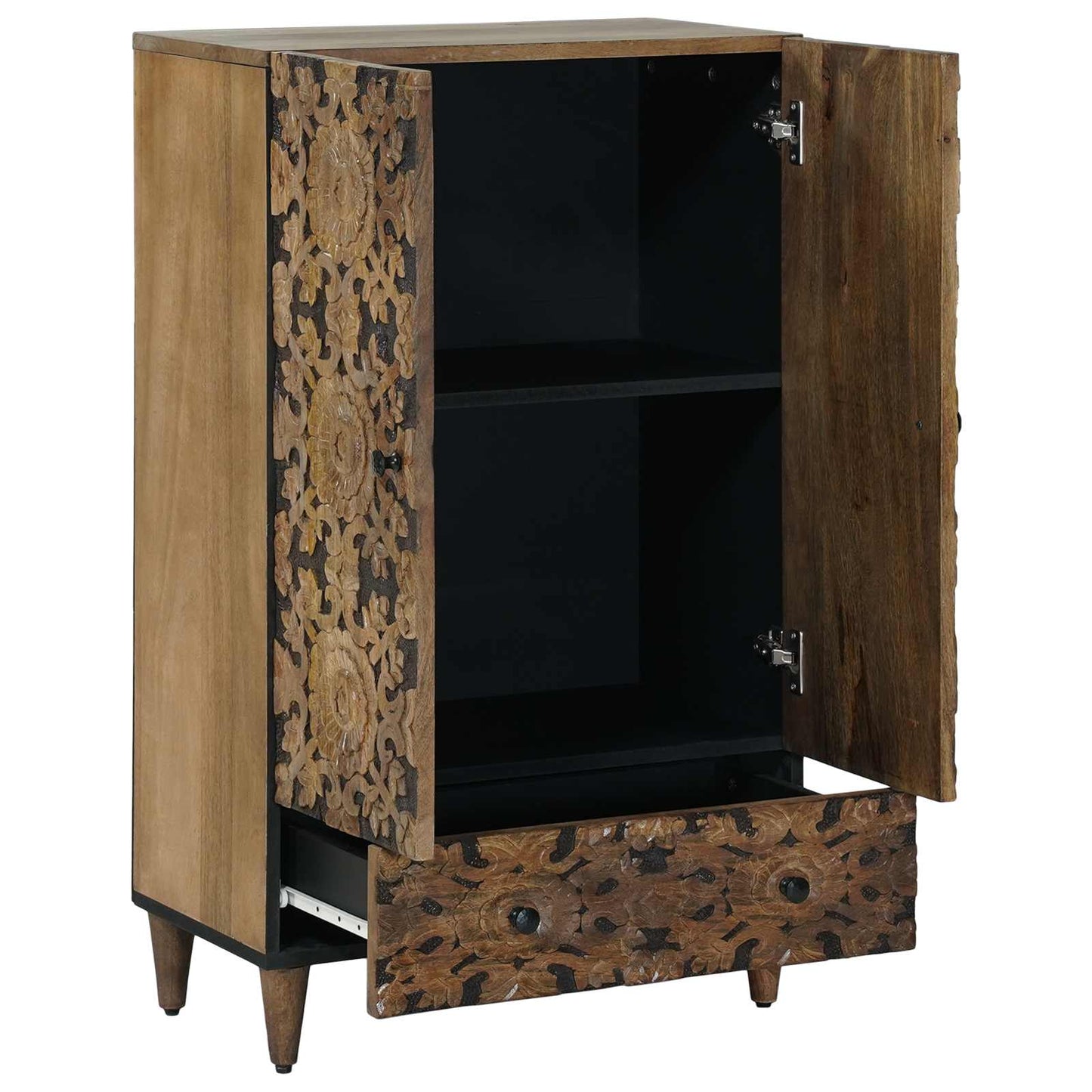 Mobile Alto Marrone 60 x 33,5 x 100 cm Legno di mango massello | homemem39