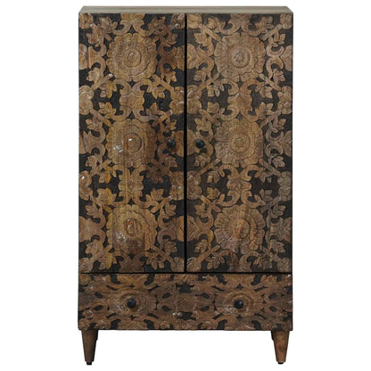 Mobile Alto Marrone 60 x 33,5 x 100 cm Legno di mango massello