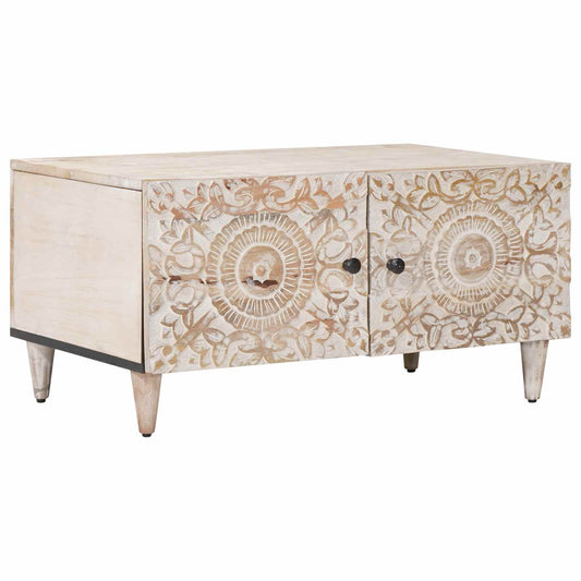 Tavolino da salotto Bianco 80 x 50 x 40 cm | homemem39