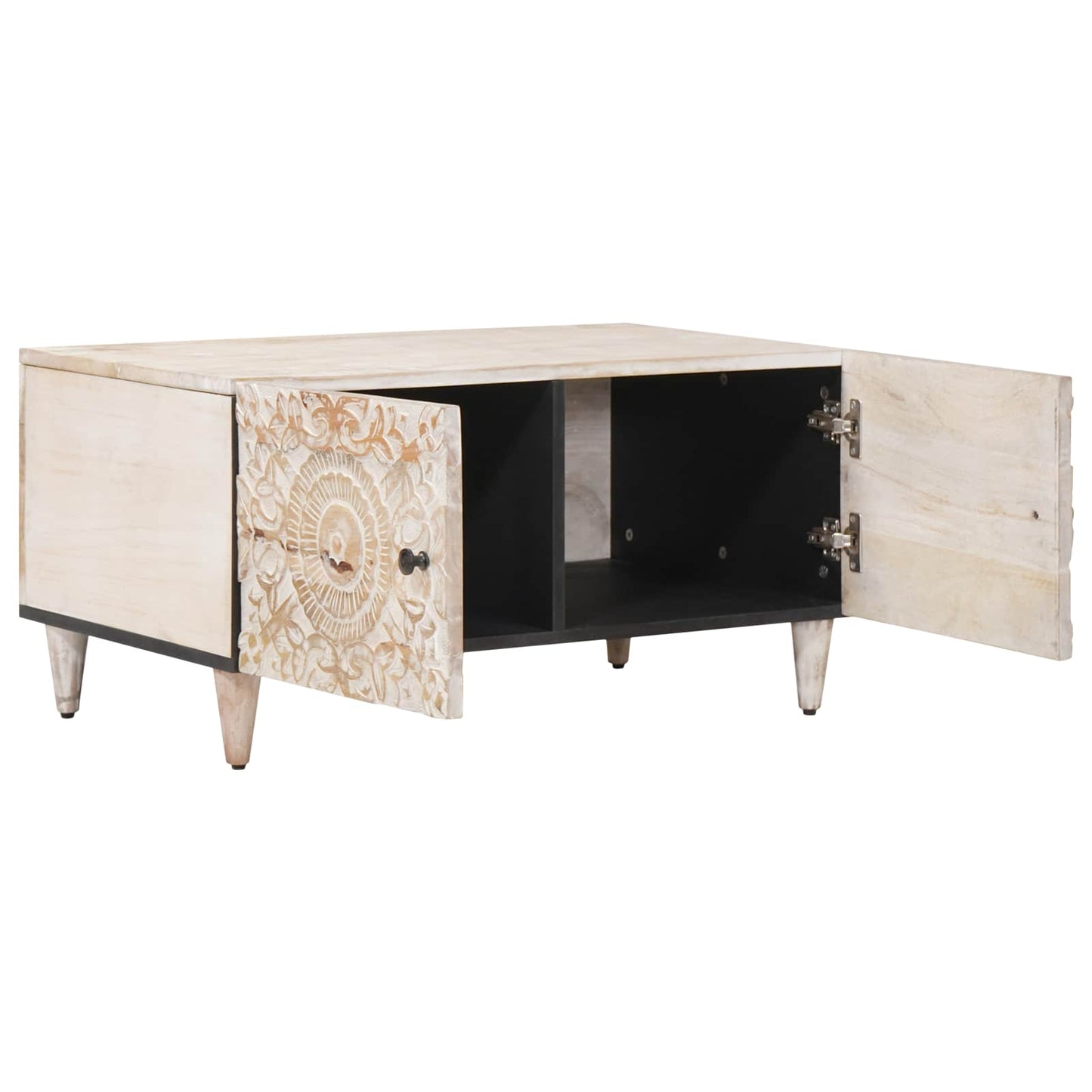 Tavolino da salotto Bianco 80 x 50 x 40 cm | homemem39