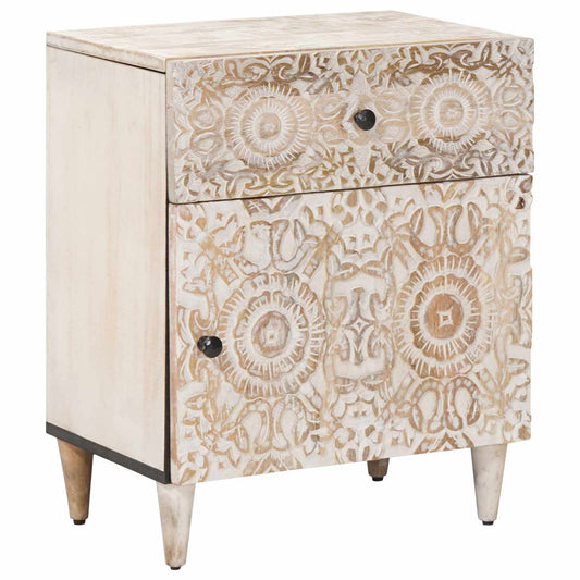 Mobiletto da Letto Bianco 50 x 33 x 60 cm - homemem39