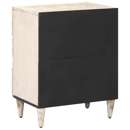 Mobiletto da Letto con cassetto Bianco 50 x 33 x 60 cm | homemem39