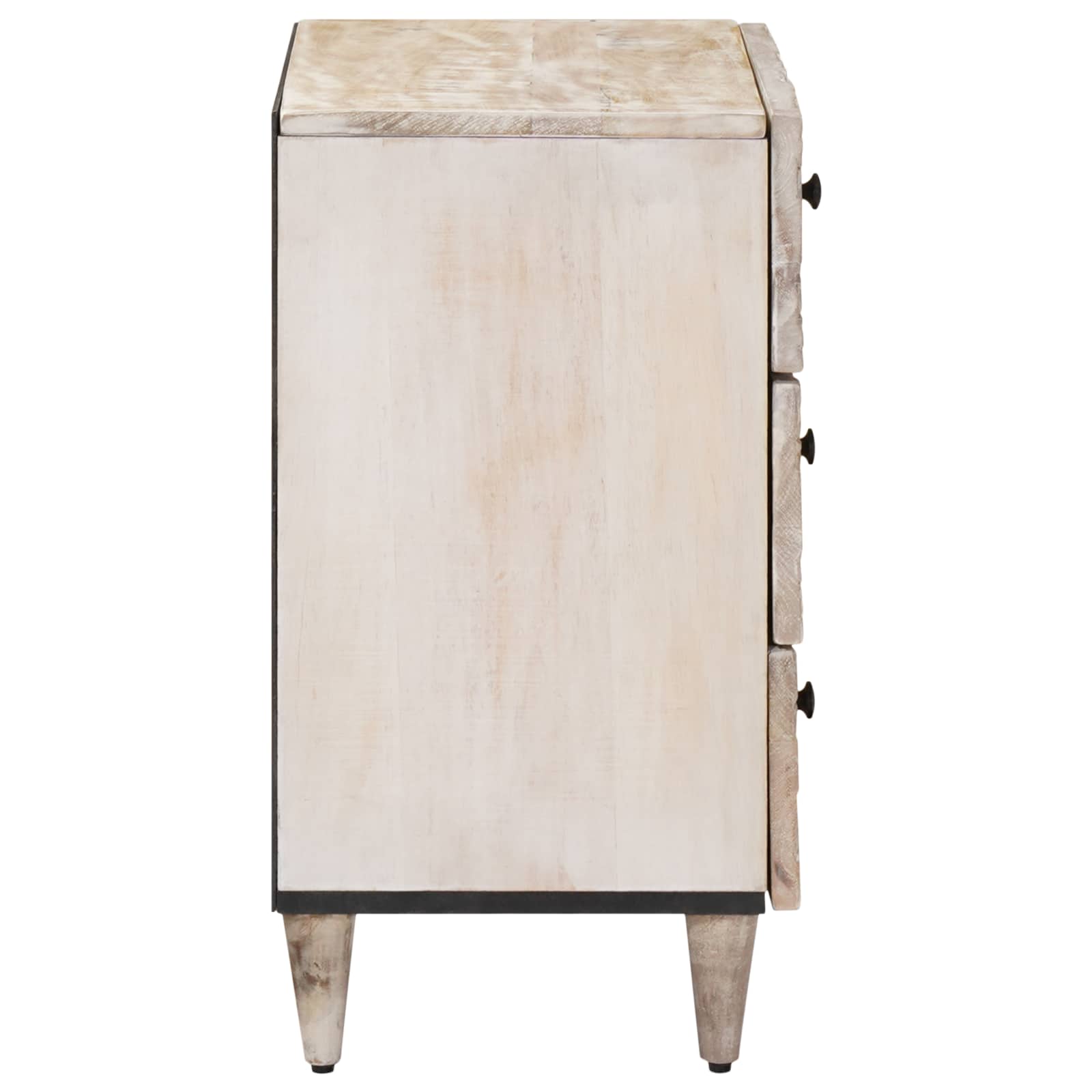 Mobiletto da Letto con cassetto Bianco 50 x 33 x 60 cm | homemem39
