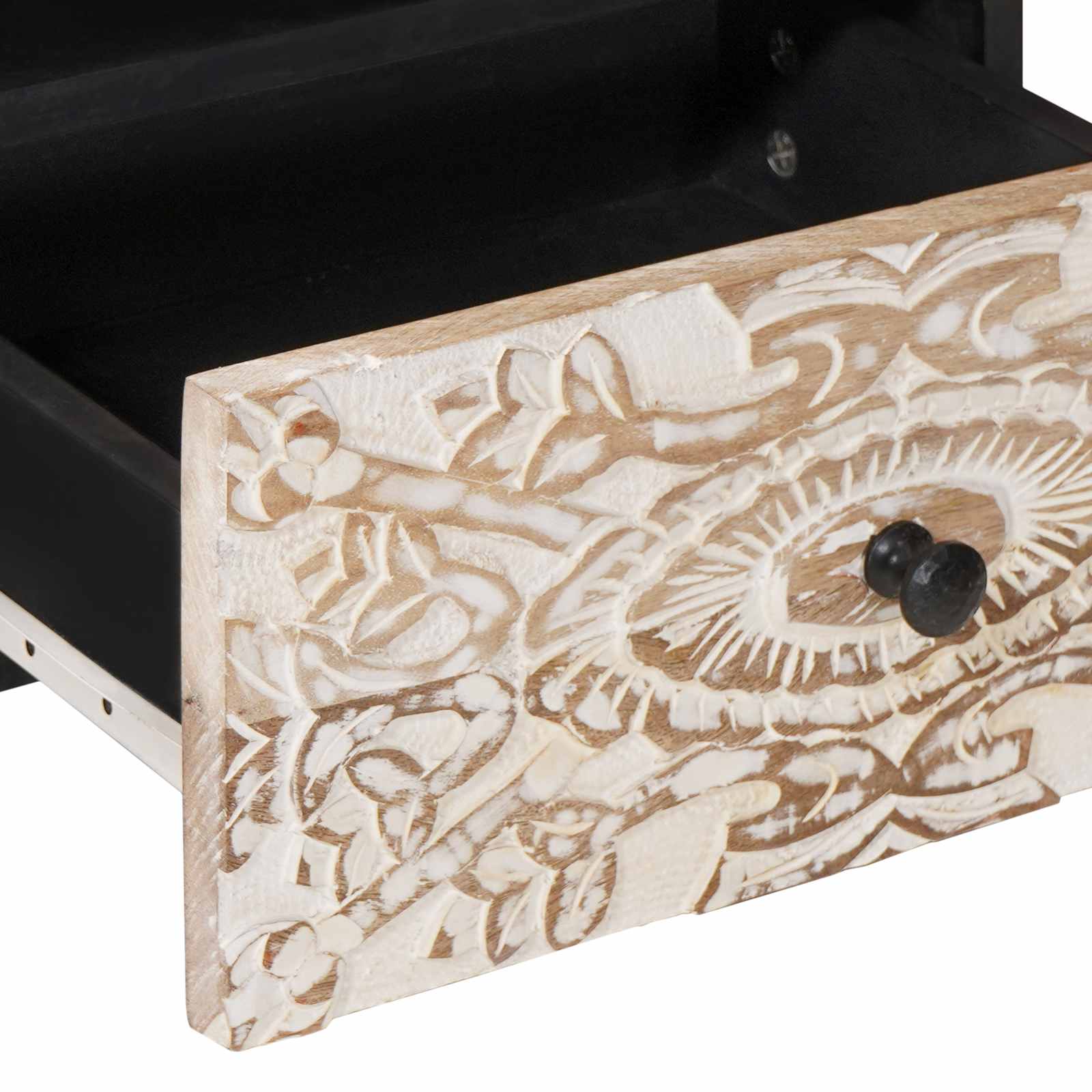 Tavolino da salotto con cassetto Bianco 80 x 54 x 40 cm | homemem39